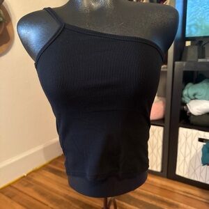 Elegant Black One-Shoulder Camisole